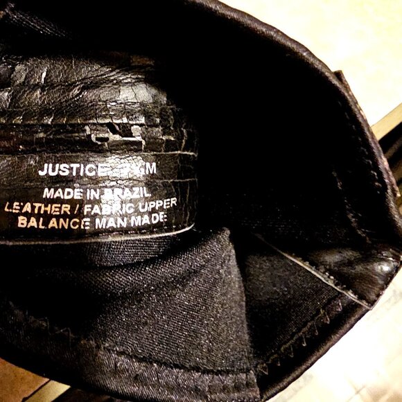 Black & Brown Snakeskin Print Knee-High Stiletto Boots With Red Soles, Pointed T - Picture 9 of 9